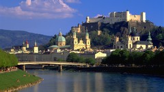 Bridges architecture Castles rivers