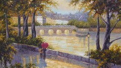 Bridges artwork Umbrellas