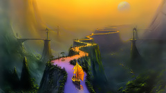 Bridges Boats vehicles fantasy