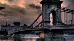 Bridges budapest hungary chains