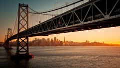 Bridges buildings cityscapes