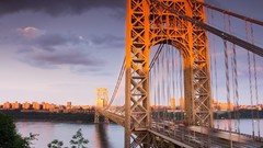 Bridges buildings cityscapes