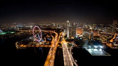 Bridges buildings cityscapes