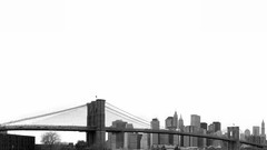 Bridges buildings cityscapes grayscale