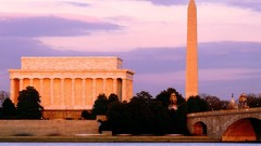 Bridges buildings obelisk Washington DC washington monument