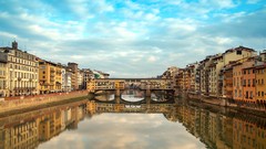 Bridges Florence reflections cityscapes