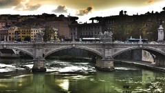 Bridges lakes cities cityscapes