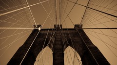 Bridges monochrome architecture USA new york city