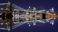 Bridges reflections cityscapes