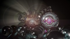 Bright abstract crystal fractal digital art fantasy art 