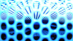 Bright blue inside by