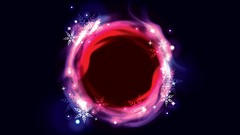 Bright Christmas vector circles graphics