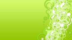 Bright circles Green white
