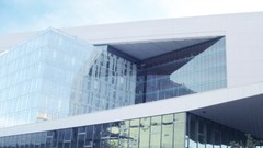 Bright modern architecture reflections buildings