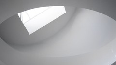 Bright white eye interior modern architecture