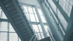 Bright windows modern architecture indoors stairways