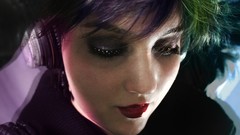 Bright woman lights faces portraits