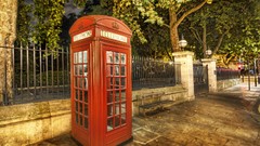 British phone booth streets English Telephone Booth