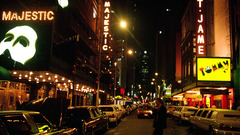 Broadway lights at West