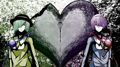 Broken Hearts hats skirts long hair green eyes short hair green 