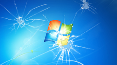 Broken screen microsoft windows