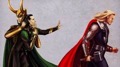 Brothers fan art thor superheroes loki artwork The Avengers 