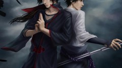 Brothers uchiha sasuke uchiha itachi akatsuki naruto shippuden