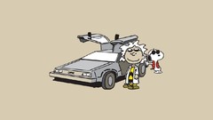 Brown Back to the Future Snoopy Doc Brown Charlie Brown