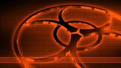 Brown biohazard symbol