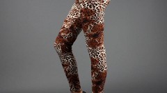 Brown Emma fashion pants leggings