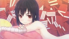 Brown eyes brunettes bakemonogatari kanbaru suruga 