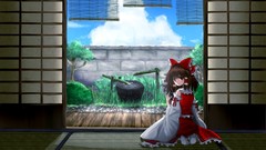 Brown eyes miko hakurei