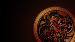 Brown gears mechanical clocks