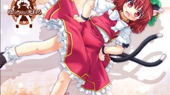 Brown hats blush anime girls brunettes short hair touhou 