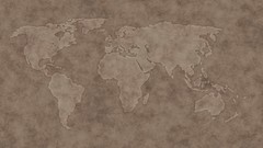 Brown Maps world map