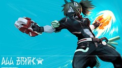 Brown red eyes gloves animal ears phantasy star online 2