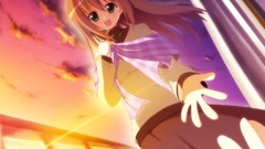 Brown scarfs long hair green eyes hayate no gotoku