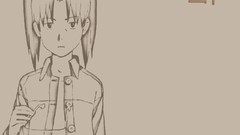 Brown Simple Background Dennou Coil polychromatic yuko