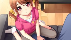 Brown socks red eyes anime girls game cg twintails lolicon