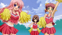 Brown Trap blush pink hair long hair blue eyes green eyes short 