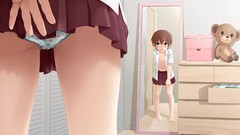 Brown Trap Boys! blush male green eyes short hair mirrors 