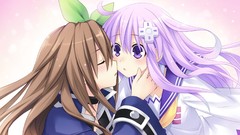 Brown tsunako hyperdimension neptunia mk2 purple hair game cg 