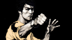 Bruce Lee drawings black