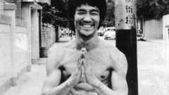Bruce Lee grayscale monochrome