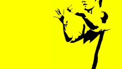 Bruce Lee minimalistic yellow