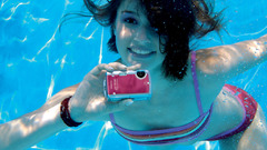 Brunette girls bikini photo