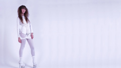 Brunette high heels cute