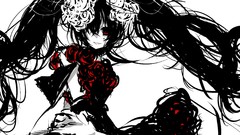 Brunettes abstract vocaloid white