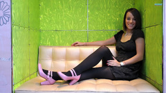 Brunettes Alizée pantyhose high