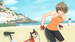 Brunettes anime girls motorbikes